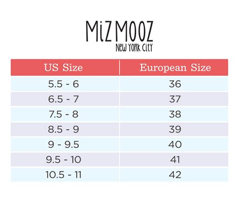 miz mooz size conversion chart.